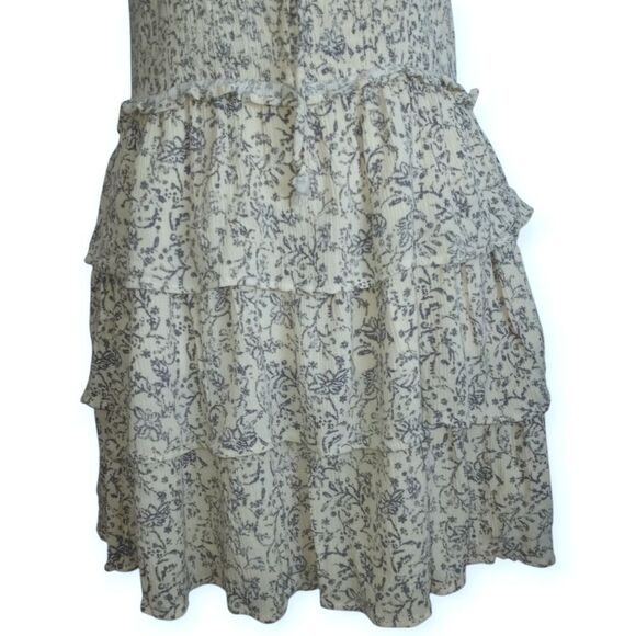 Nectar x Clothing Cream Floral Mini Dress Sz.L EUC - Picture 4 of 9